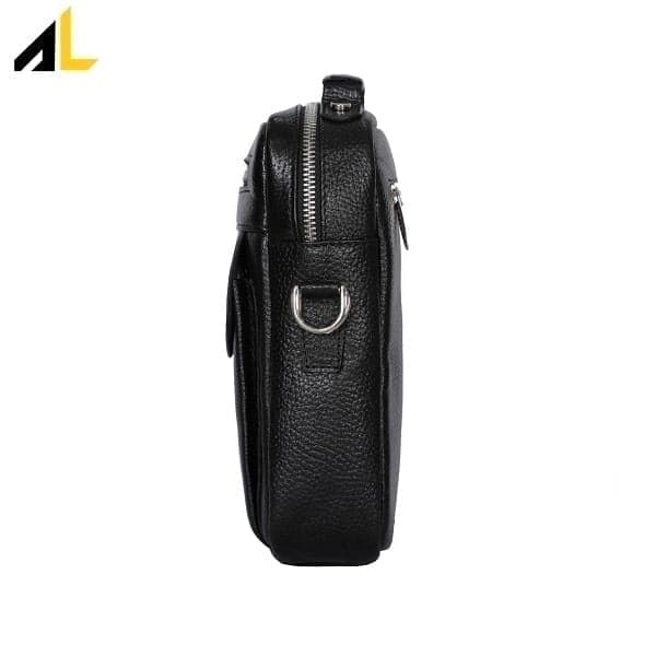کیف دوشی چرم طبیعی کد ALM190 — تصویر ۸