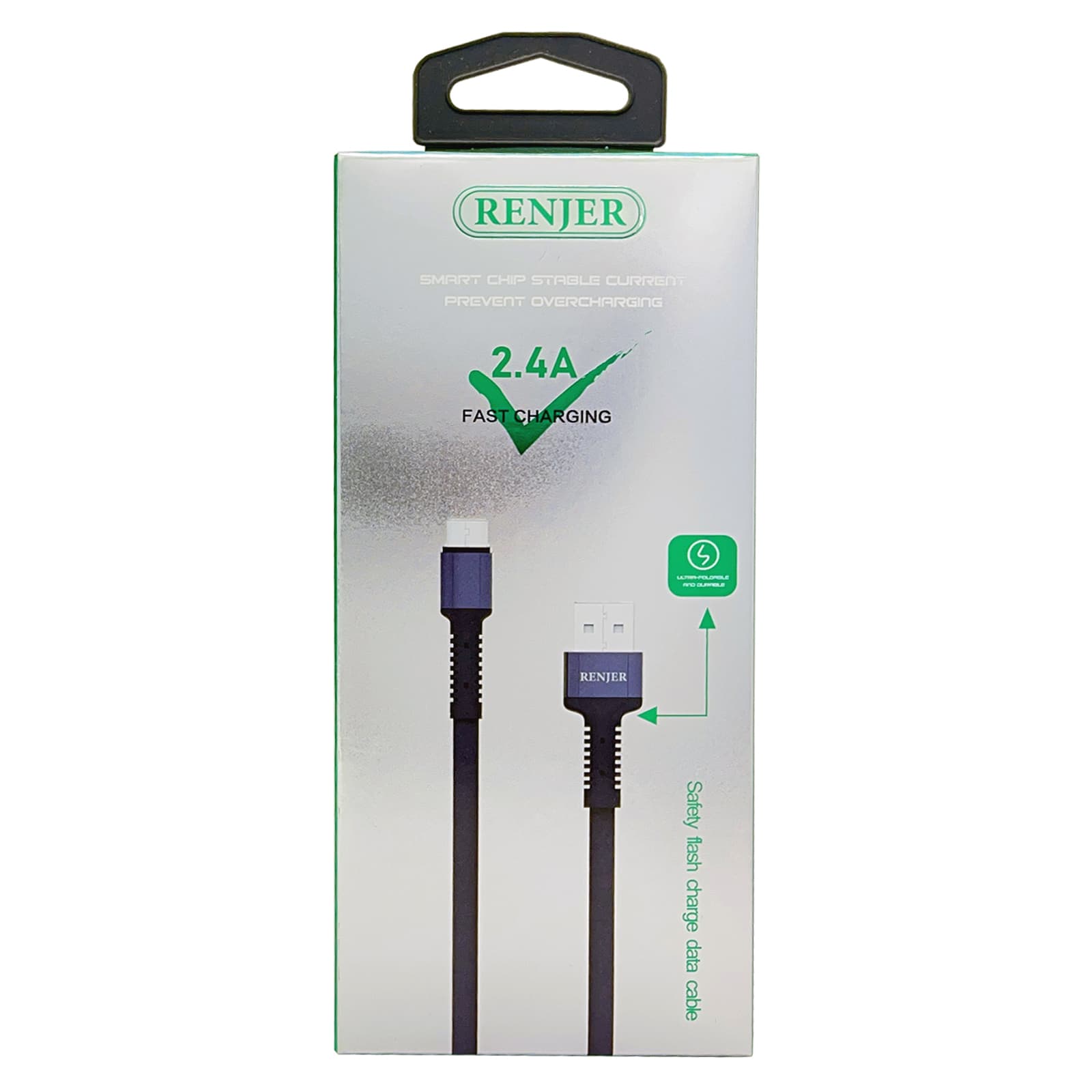 کابل فست شارژ 2 متری رنجر 2.4A RENJER RJ-26 — تصویر ۲
