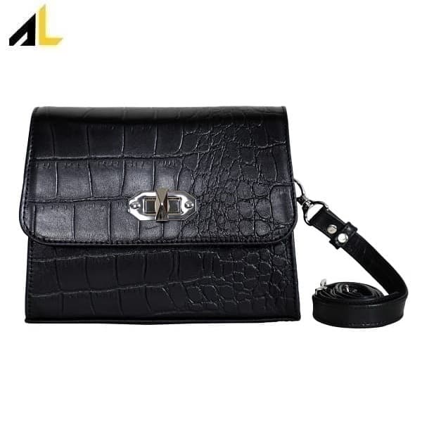کیف دوشی چرم طبیعی کد ALZ136 — تصویر ۶
