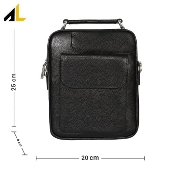 کیف دوشی چرم طبیعی کد ALM156 — تصویر ۱۰