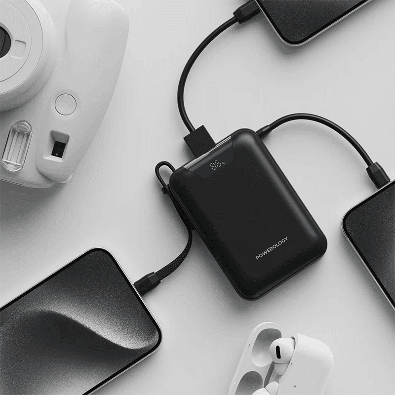 پاوربانک پاورولوژی 20000 تایپ‌سی و USB-A توان 22.5 وات Powerology York 20000mAh Power Bank — تصویر ۱۰