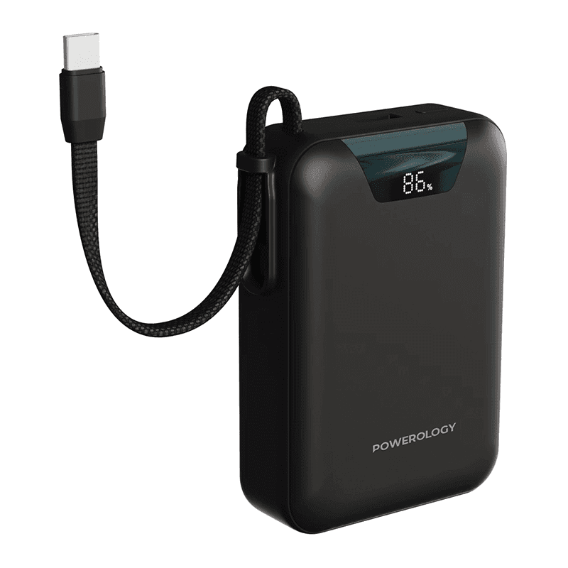 پاوربانک پاورولوژی 20000 تایپ‌سی و USB-A توان 22.5 وات Powerology York 20000mAh Power Bank — تصویر ۹