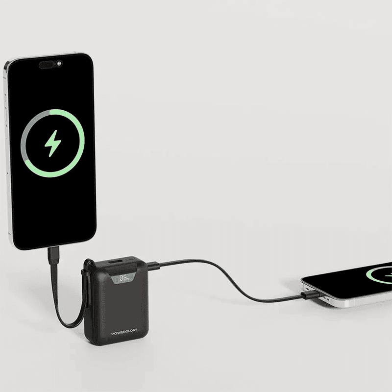 پاوربانک پاورولوژی 20000 تایپ‌سی و USB-A توان 22.5 وات Powerology York 20000mAh Power Bank — تصویر ۴