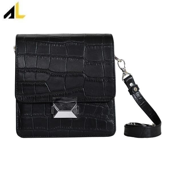 کیف دوشی چرم طبیعی کد ALZ134 — تصویر ۶