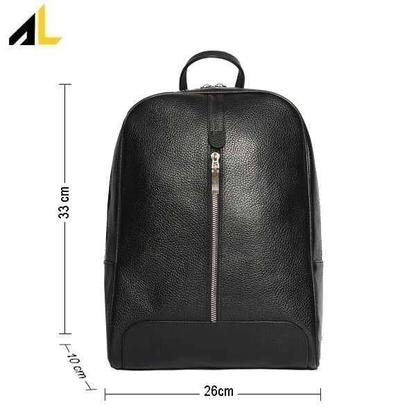 کوله پشتی چرم طبیعی کد ALZ128 — تصویر ۹