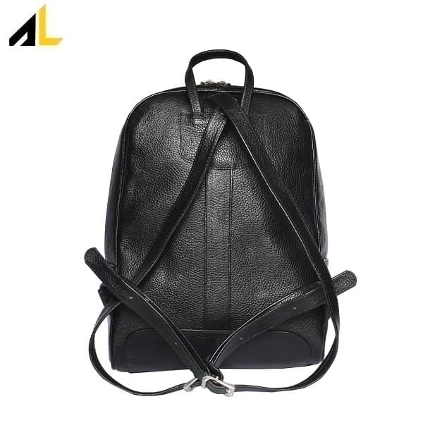 کوله پشتی چرم طبیعی کد ALZ128 — تصویر ۳
