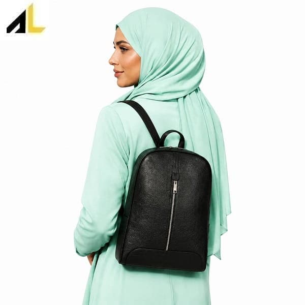 کوله پشتی چرم طبیعی کد ALZ128 — تصویر ۵