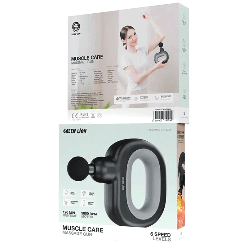 ماساژور تفنگی گرین لاین Green Lion Muscle Care Massage GunGL-MG31 — تصویر ۳