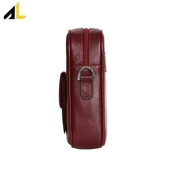 کیف دوشی چرم طبیعی کد ALM148 — تصویر ۳