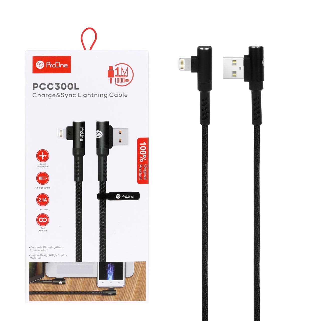 کابل شارژ آیفون پرووان مدل PCC300L IPH — تصویر ۴