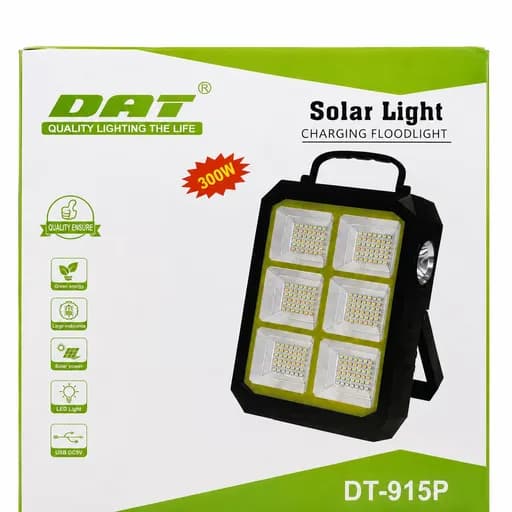 چراغ شارژی با پنل خورشیدی دات مدل DT-915P — تصویر ۲