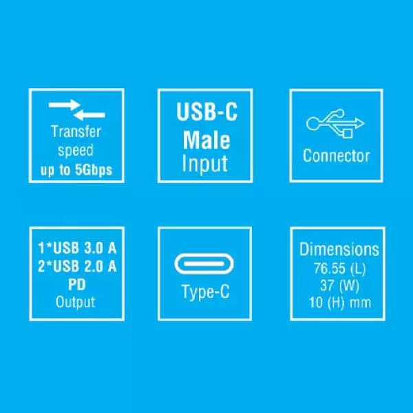 تبدیل 4 پورت Type-C بیاند BA-404 — تصویر ۸