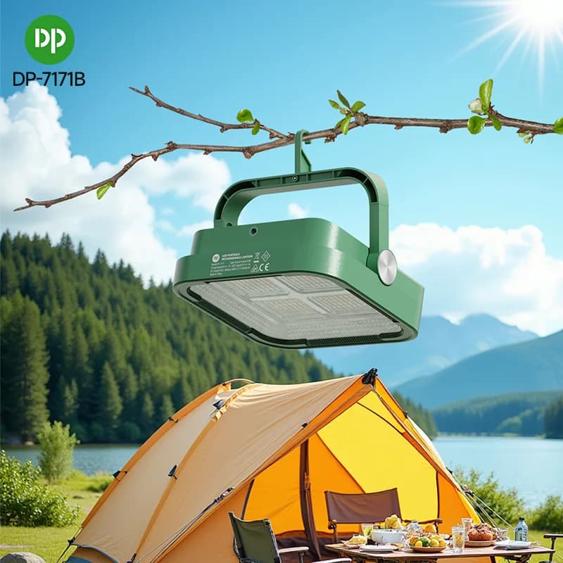پروژکتور خورشیدی LED ریموت‌دار مدل DP‑7171B — تصویر ۴