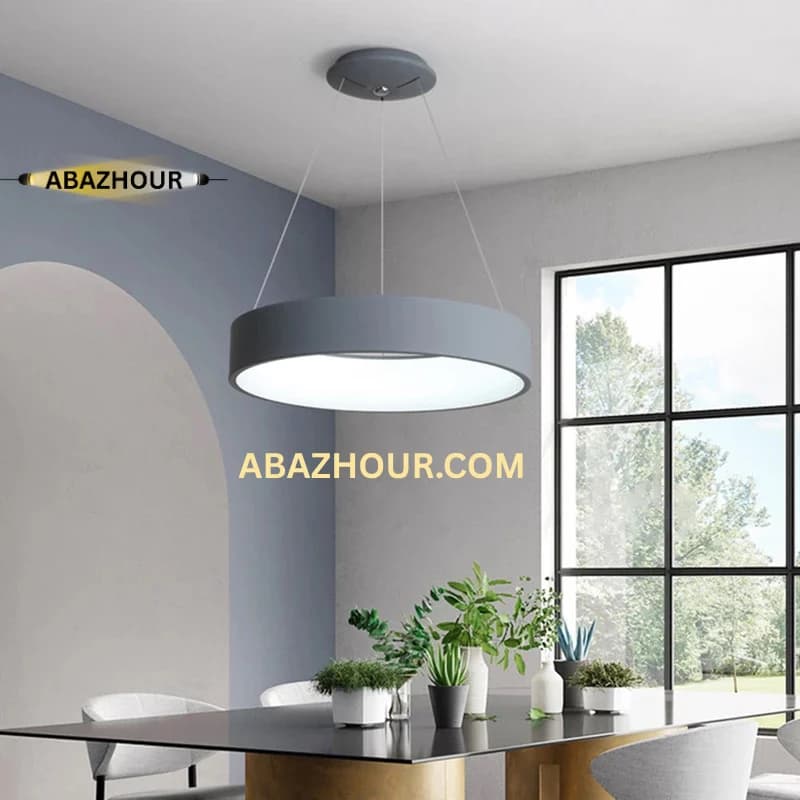 لوستر آویز حلقه ای 60 سانتی LED با کنترل کد CM472 — تصویر ۸