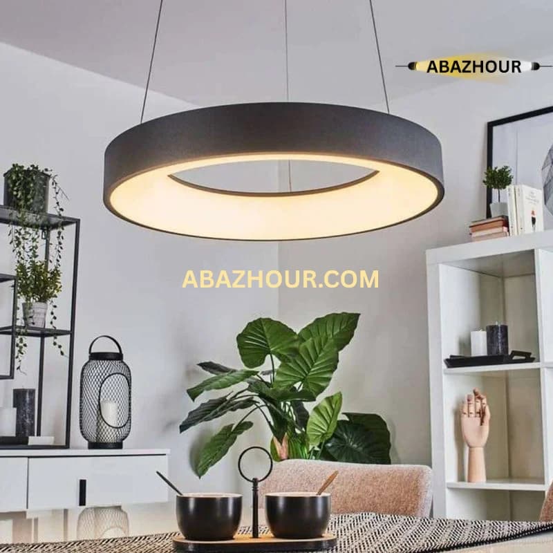 لوستر آویز حلقه ای 60 سانتی LED با کنترل کد CM472 — تصویر ۷