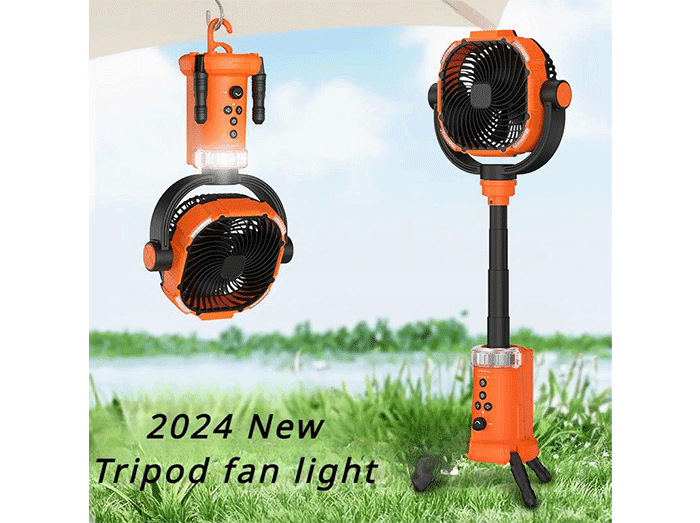 پنکه شارژی کمپینگ چندکاره Camping FAN HW-008 — تصویر ۷