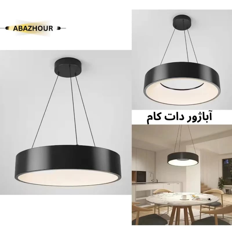 لوستر آویز حلقه ای 40 سانتی LED با کنترل کد CM471 — تصویر ۱۰
