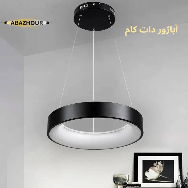 لوستر آویز حلقه ای 40 سانتی LED با کنترل کد CM471 — تصویر ۹