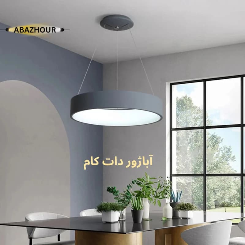 لوستر آویز حلقه ای 40 سانتی LED با کنترل کد CM471 — تصویر ۶