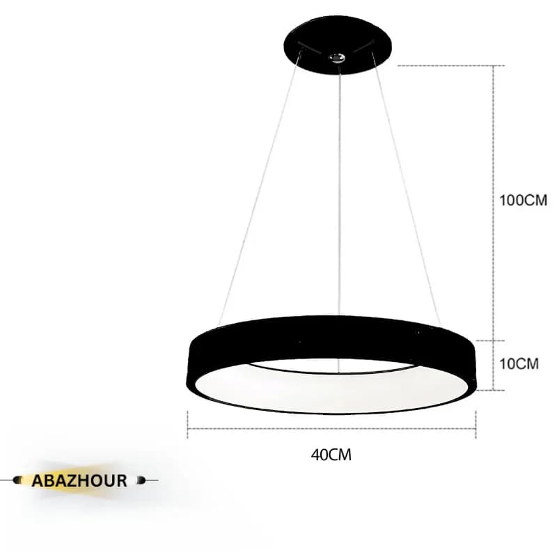 لوستر آویز حلقه ای 40 سانتی LED با کنترل کد CM471 — تصویر ۵