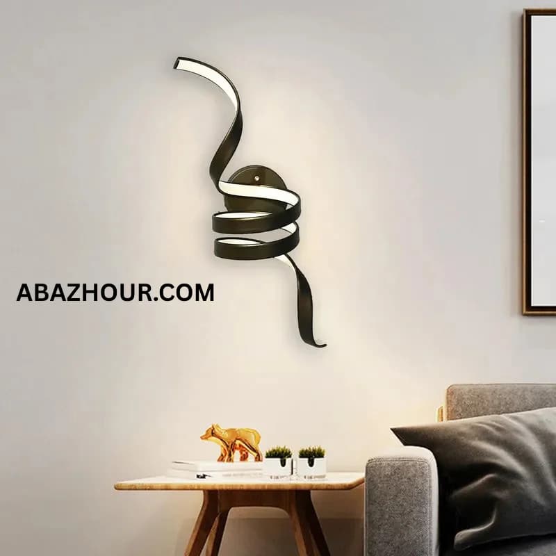 چراغ دیواری مدرن منحنی LED با کنترل کد DM217 — تصویر ۷