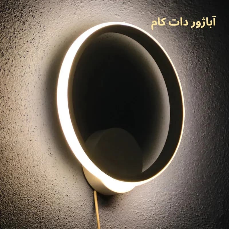 چراغ دیواری مدرن دایره ای LED با ریموت کنترل کد DM213 — تصویر ۶