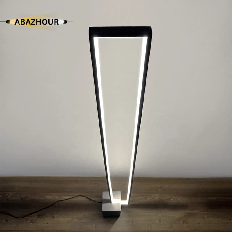 آباژور ایستاده مدرن LED مستطیل با بدنه آلومینیوم کد SM118 — تصویر ۱۱