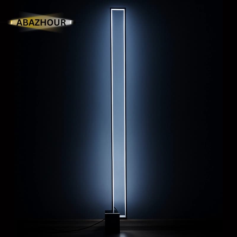 آباژور ایستاده مدرن LED مستطیل با بدنه آلومینیوم کد SM118 — تصویر ۸