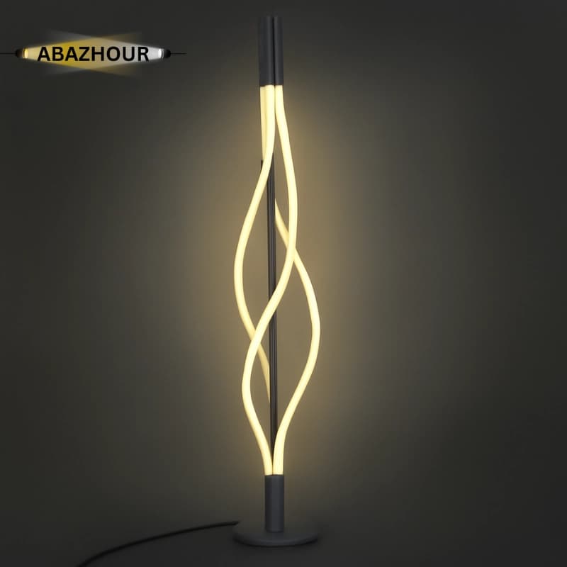 آباژور ایستاده مدرن LED شیک و لوکس کد SM129 — تصویر ۷