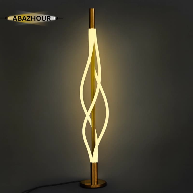 آباژور ایستاده مدرن LED شیک و لوکس کد SM129 — تصویر ۵
