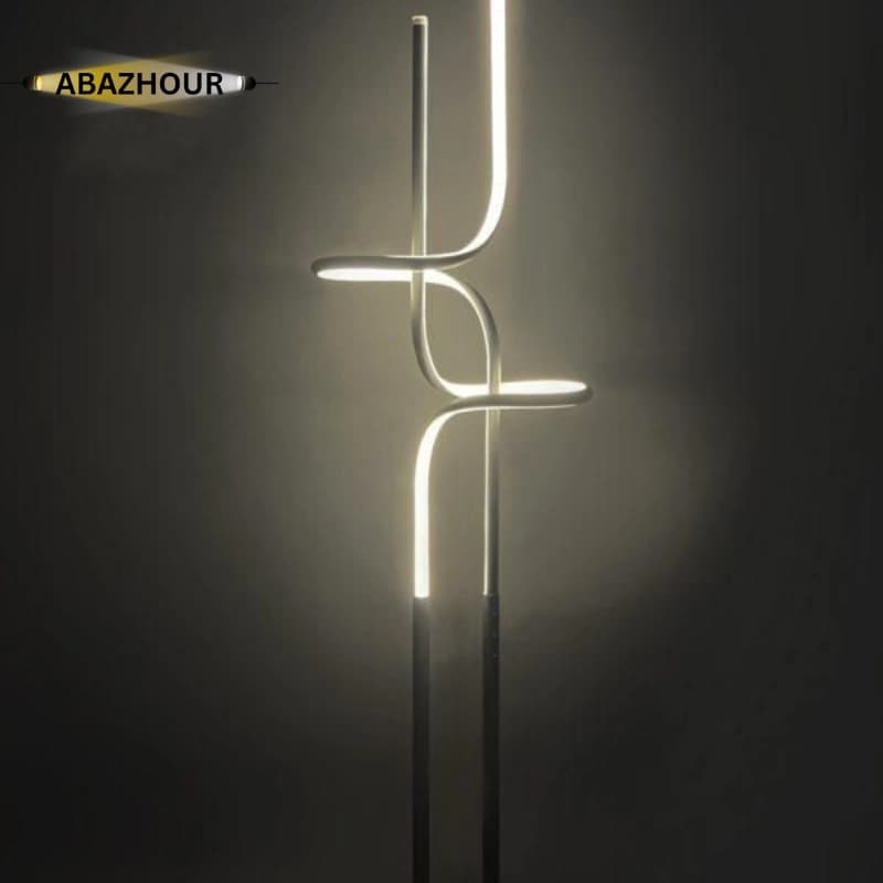 آباژور ایستاده مدرن LED دو تیکه کد SM115 — تصویر ۳