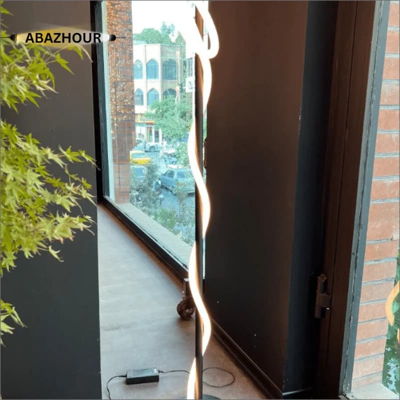 آباژور ایستاده مدرن LED با بدنه آلومینیوم کد SM140 — تصویر ۱۰