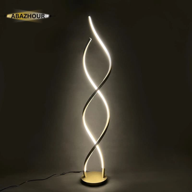آباژور ایستاده مدرن LED منحنی با بدنه آلومینیوم کد SM128