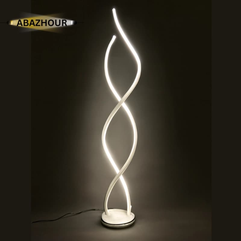 آباژور ایستاده مدرن LED منحنی با بدنه آلومینیوم کد SM128 — تصویر ۷