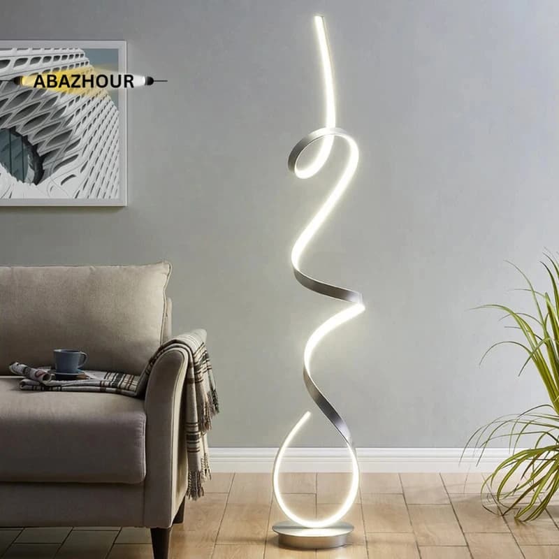 آباژور ایستاده مدرن LED با ریموت کنترل کد SM12 — تصویر ۲