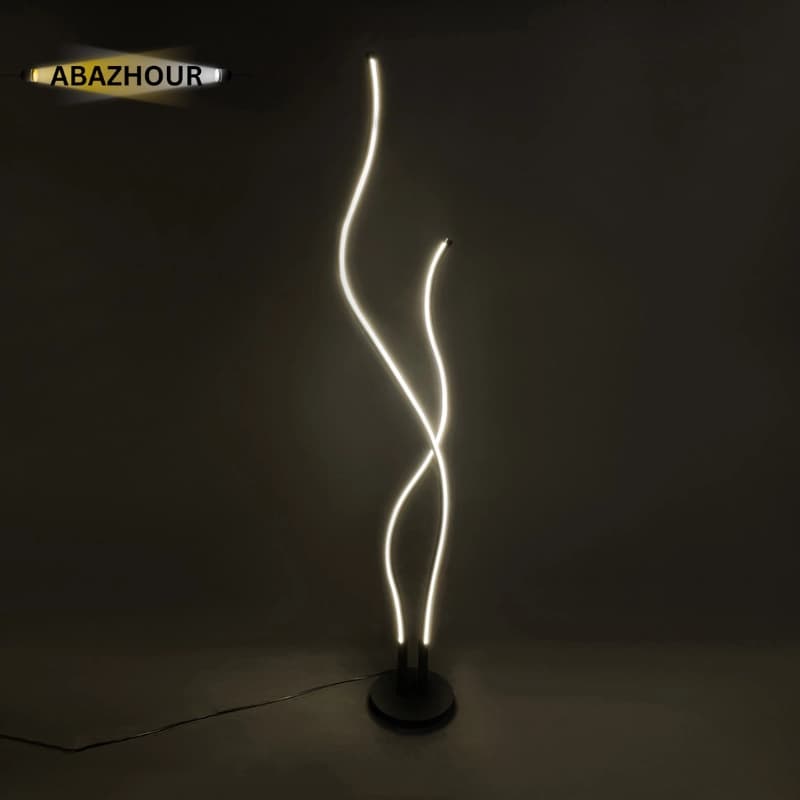 آباژور ایستاده مدرن LED دو شاخه ای کد SM126 — تصویر ۹