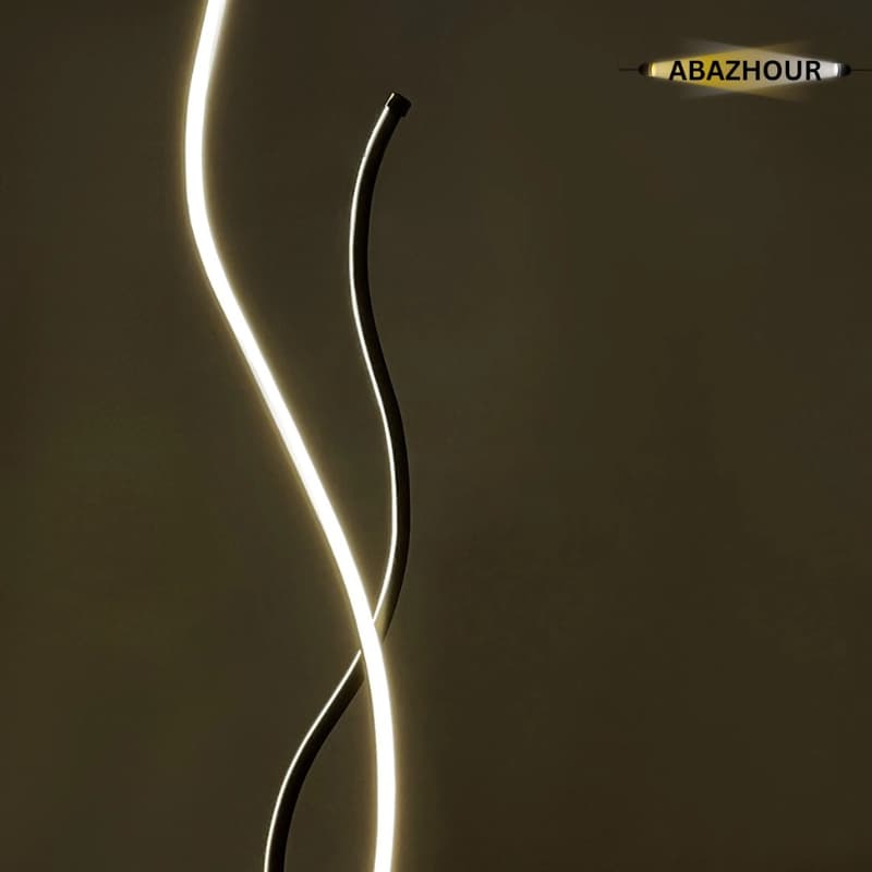 آباژور ایستاده مدرن LED دو شاخه ای کد SM126 — تصویر ۲