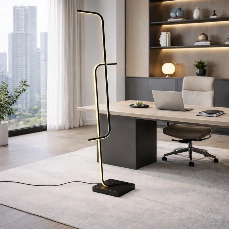 آباژور ایستاده مدرن LED مینیمال آلومینیومی کد SM216