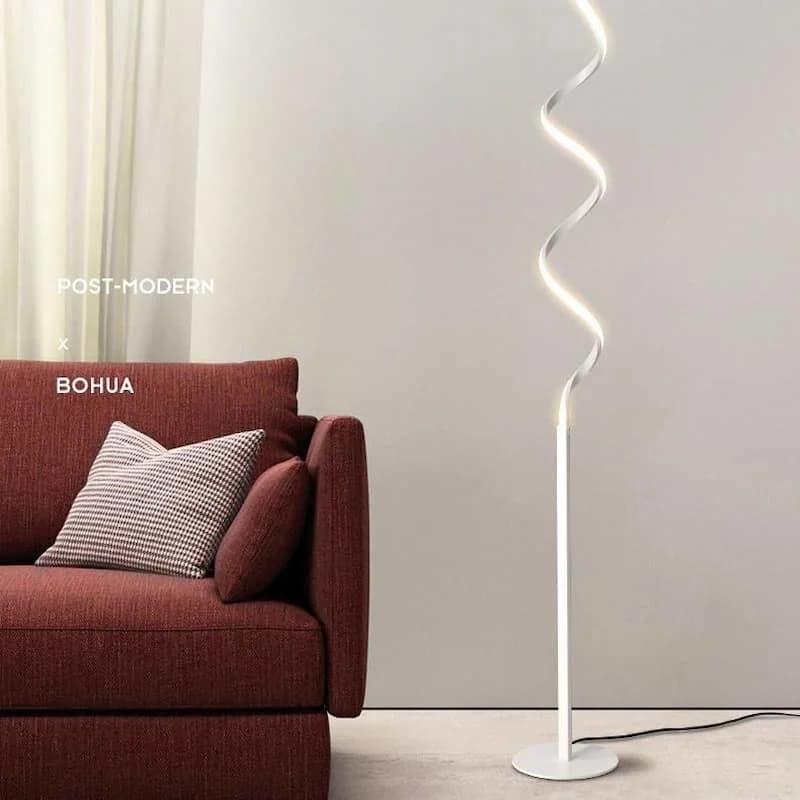 آباژور ایستاده مدرن LED مدل مارپیچ کد SM211 — تصویر ۳