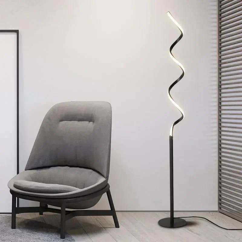 آباژور ایستاده مدرن LED مدل مارپیچ کد SM211 — تصویر ۲