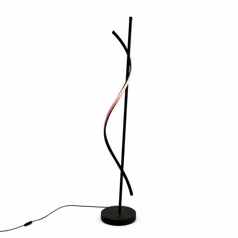 آباژور ایستاده مدرن LED منحنی هفت رنگ کد SM215 — تصویر ۳