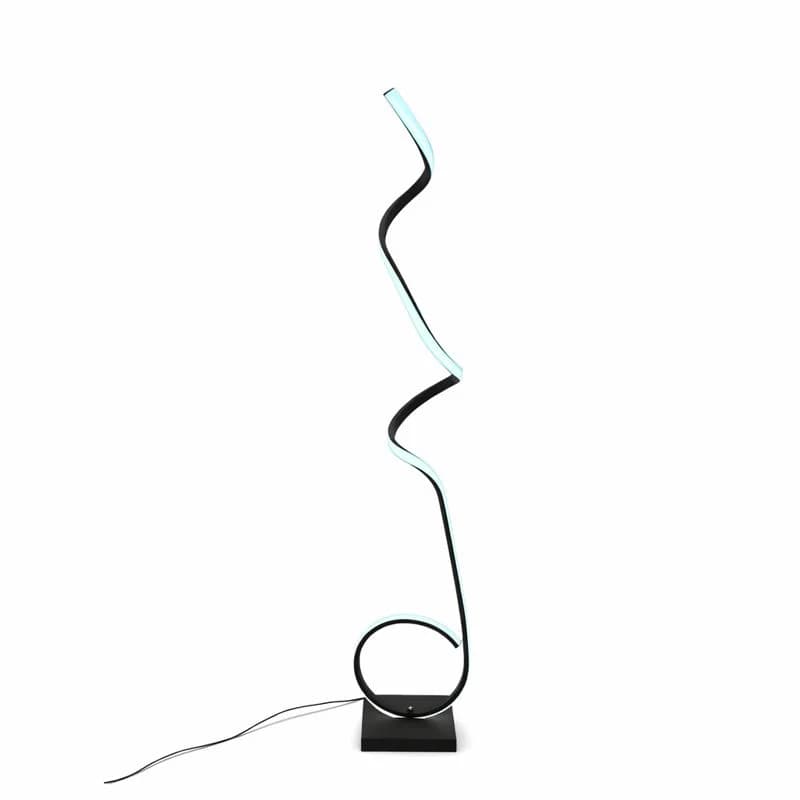 آباژور ایستاده مدرن منحنی با بدنه آلومینیوم کد SM207 — تصویر ۲