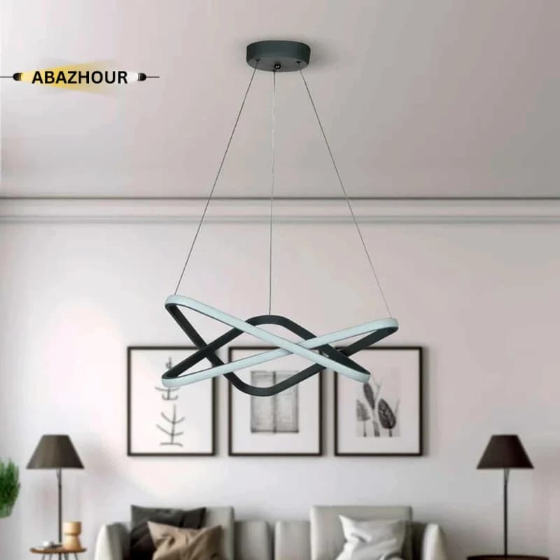 لوستر مثلثی مدرن LED مدل ستاره با کنترل کد CM460 — تصویر ۱۰