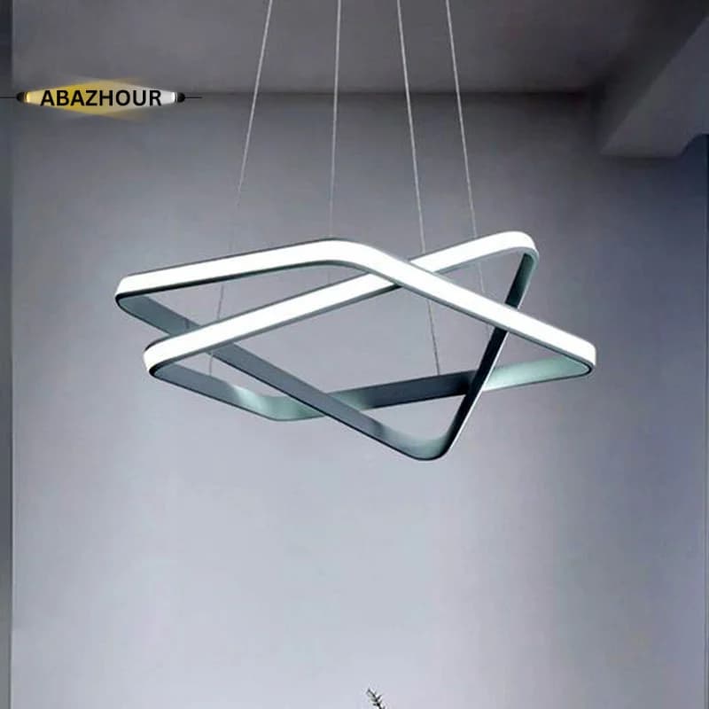 لوستر مثلثی مدرن LED مدل ستاره با کنترل کد CM460 — تصویر ۸