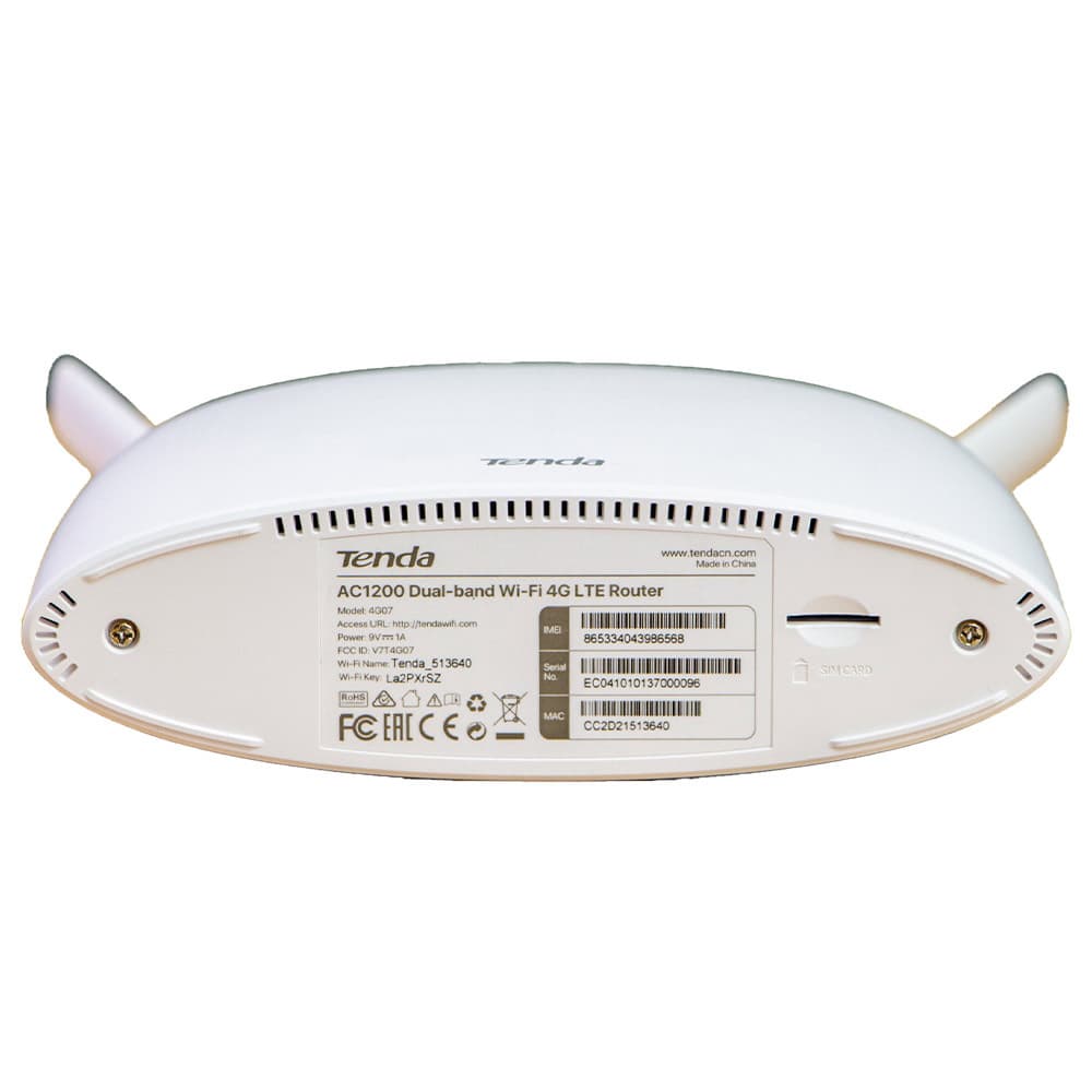 مودم روتر 4G LTE دوبانده AC1200 تندا 4G07 — تصویر ۴