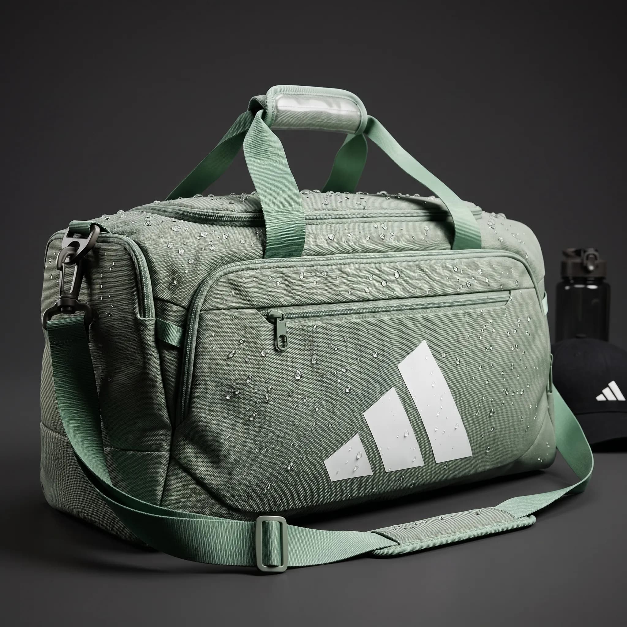 ساک ورزشی طرح آدیداس (Adidas) مدل برزنتی ضد آب | جادار و حرفه‌ای — تصویر ۲