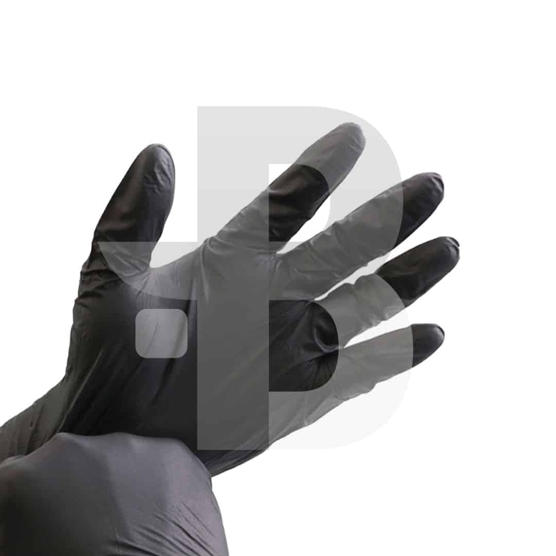 دستکش نیتریل مشکی سایز S