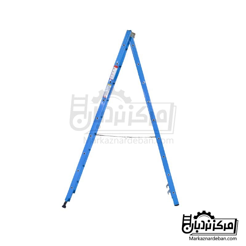 نردبان مخابراتی آلومینیوم سیلور 7.5 متری 28 پله 3 تکه برند فراز پله — تصویر ۲