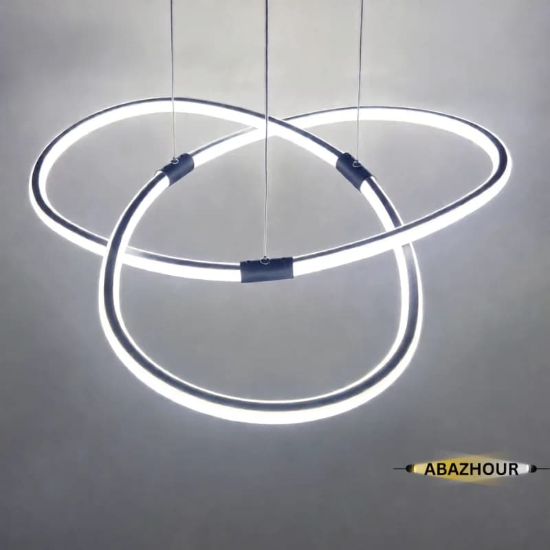 لوستر حلقه ای مدرن LED با ریموت کنترل کد CM435