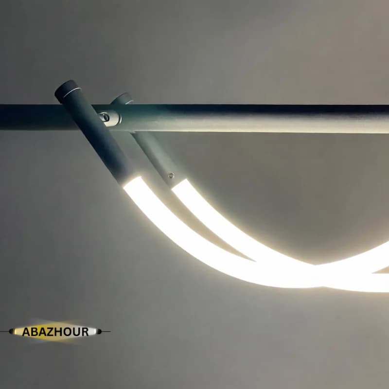 لوستر خطی مدرن LED با بدنه آلومینیوم کد CM434 — تصویر ۶